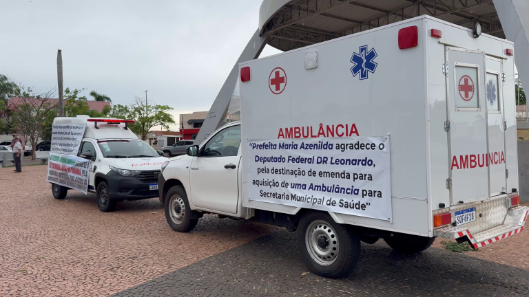 Barra do Bugres Recebe Duas novas Ambulâncias para Melhor Atender a População